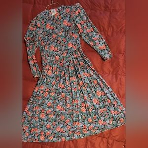 Vintage Laura Ashley dress for the holidays